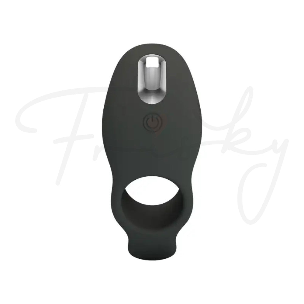 Cumulus Pulse vibrating ring shown from a side angle on a neutral grey background