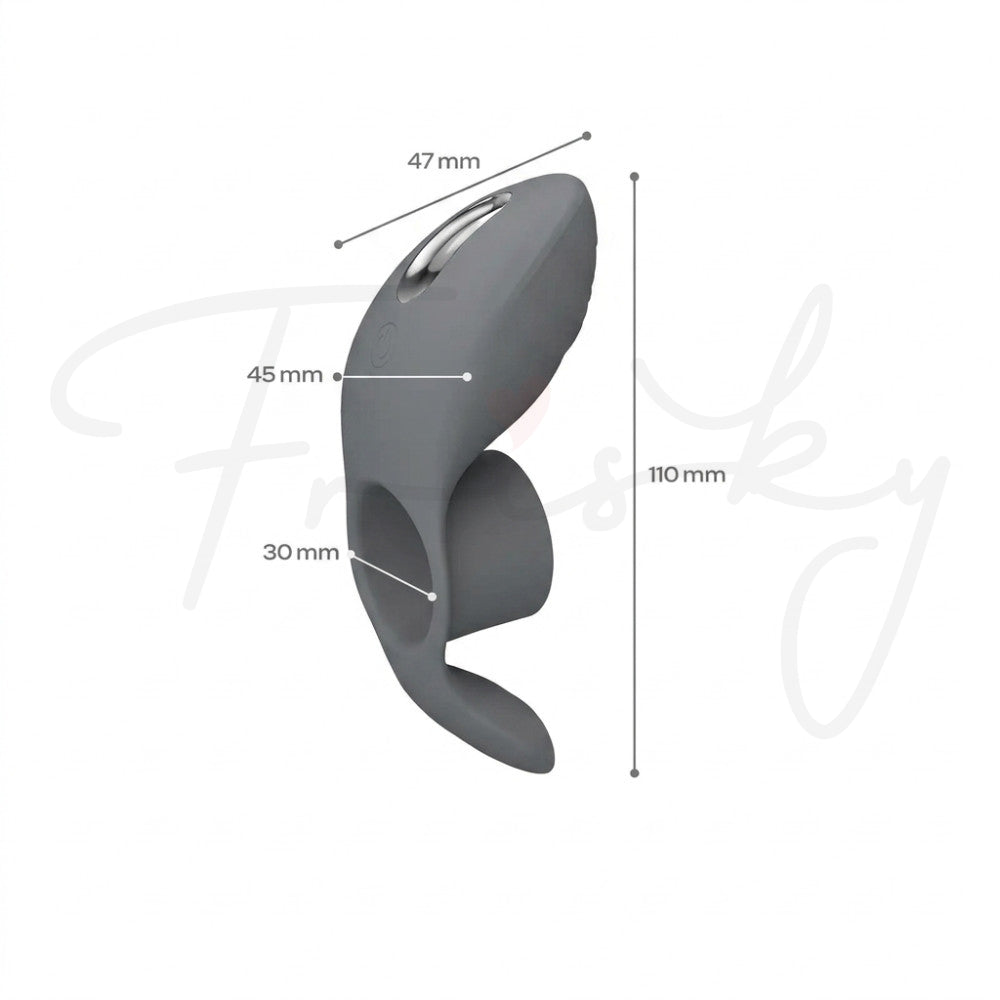 Technical line drawing of the Cumulus Pulse ring showing its dimensions and design details