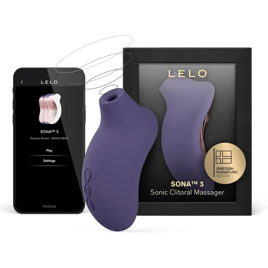 LELO Sona 3 Sensonic Cyber Purple app-controlled clitoral stimulator with advanced sonic pulses for precise personal pleasure Singapore