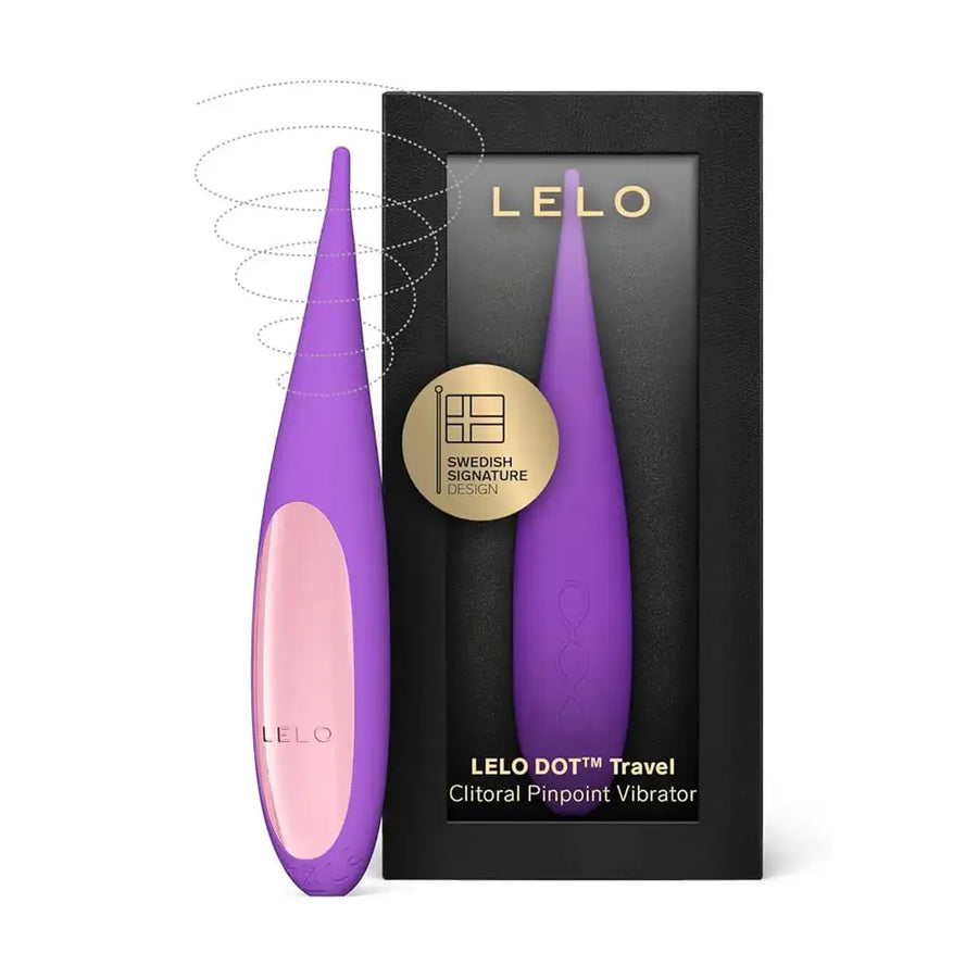 LELO Dot Travel Rechargeable Clitoral Pinpoint Vibrator Purple compact pinpoint stimulator with precise pulsations for targeted clitoral massage Singapore