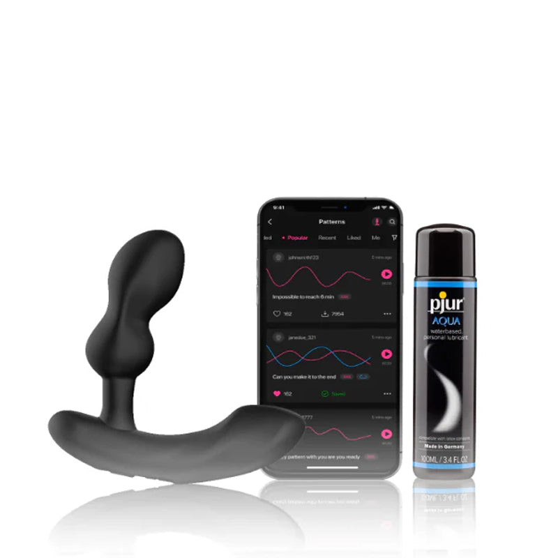 Bundle and Save - Lovense - Edge 2 Prostate Vibrator, Pjur Lubricant