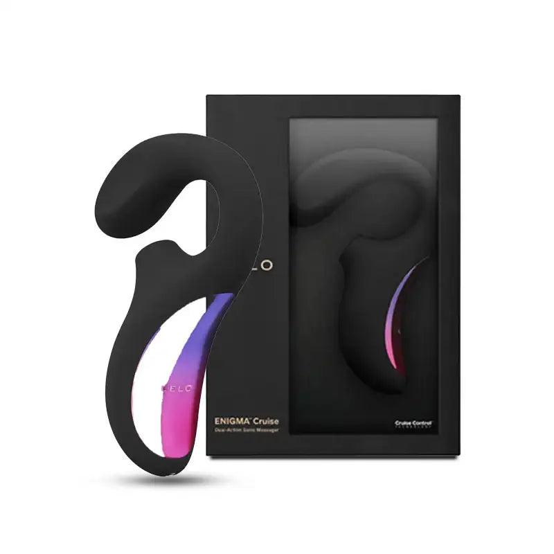 LELO Enigma™ Cruise Dual Action Massager ergonomic curved design black personal massager Singapore