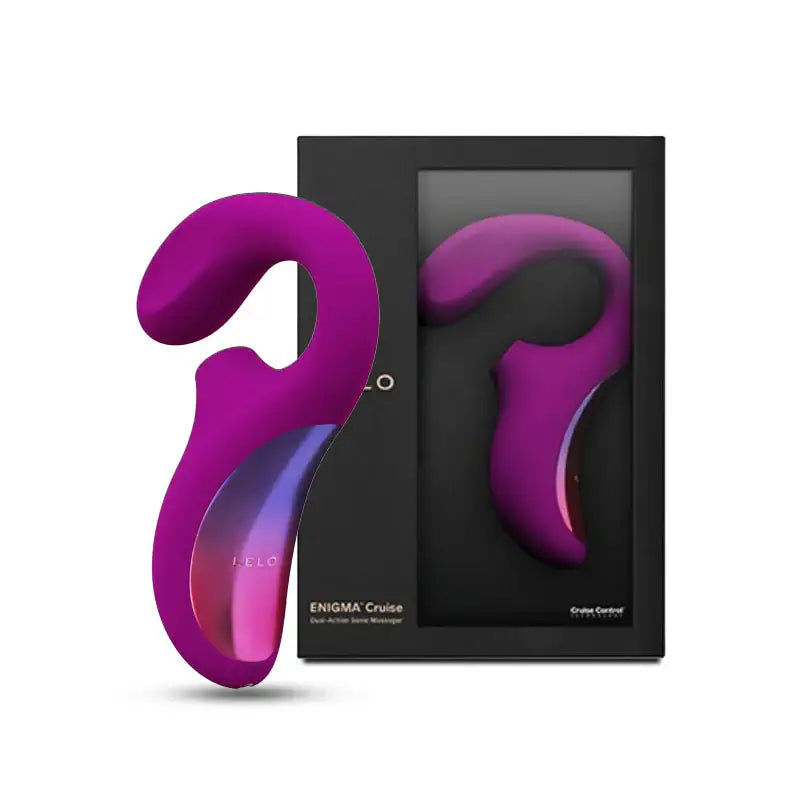LELO Enigma™ Cruise Dual Action Massager ergonomic curved design deep rose personal massager Singapore