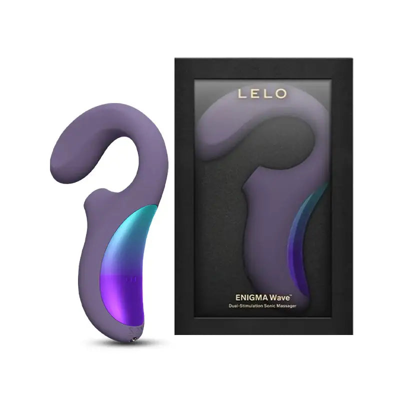 LELO Enigma Wave Triple Stimulation Sonic Massager Cyber Purple advanced sonic massager designed for triple stimulation and precise control Singapore