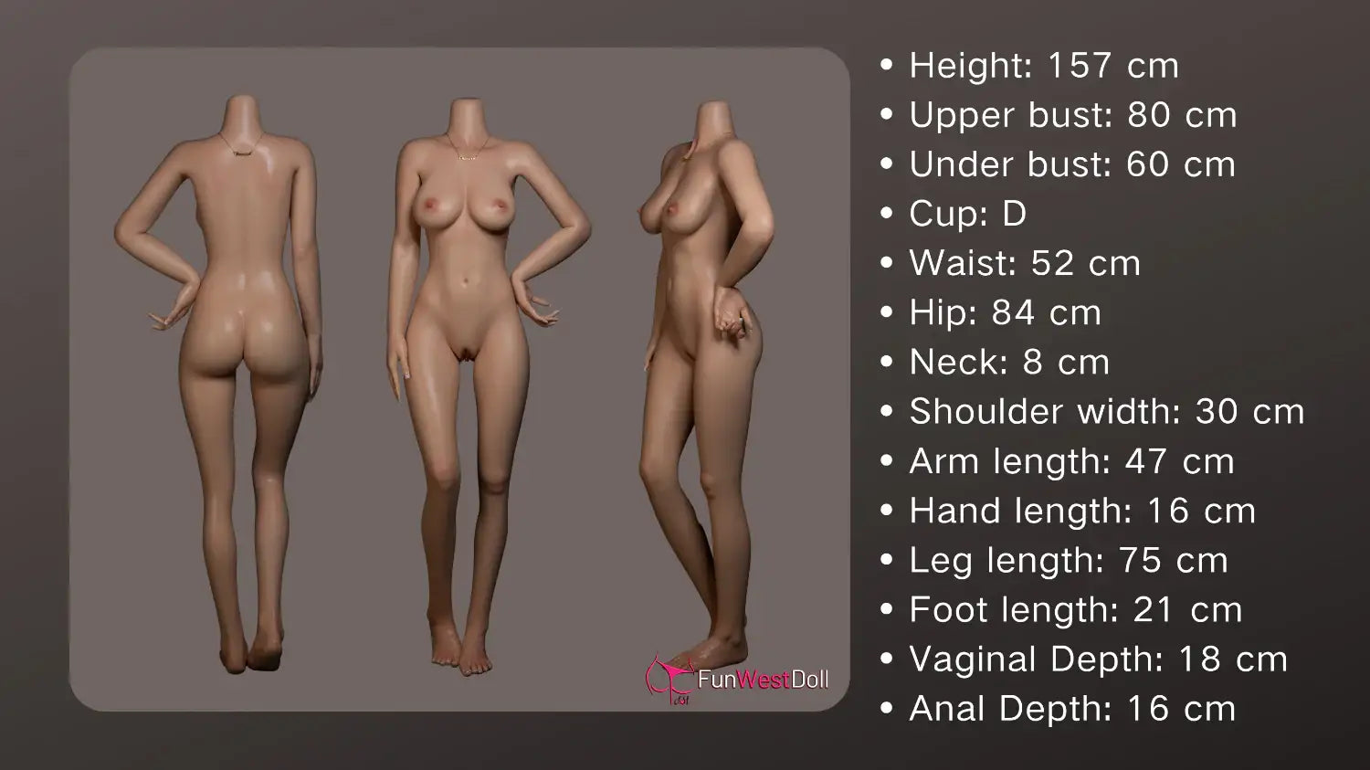 FunWest Doll 157 cm D Silicone - European Alexa - Frisky Business Adult Sex Toys Shop