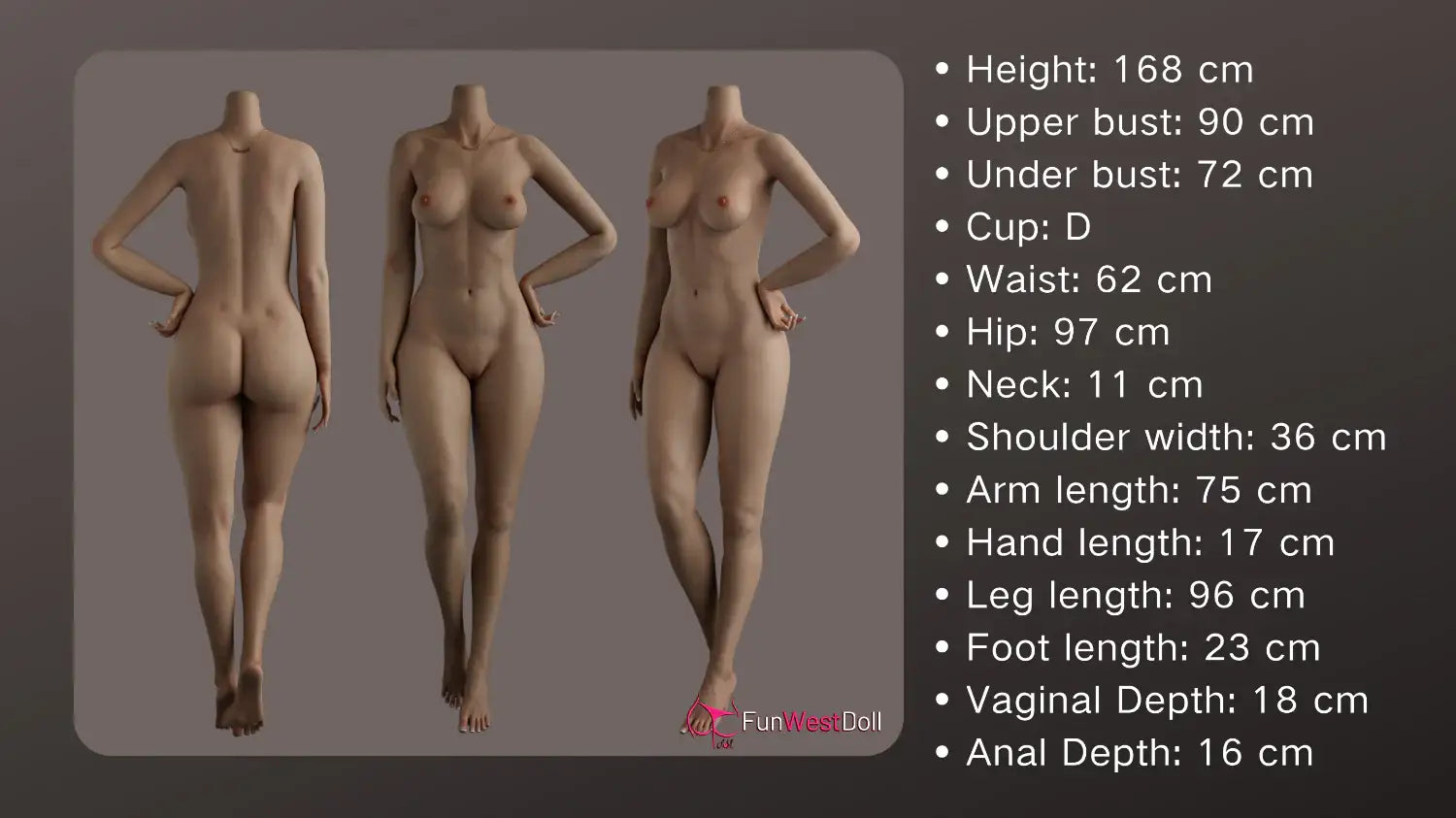 FunWest Doll 168 cm D Silicone - European Sophiemina - Frisky Business Adult Sex Toys Shop