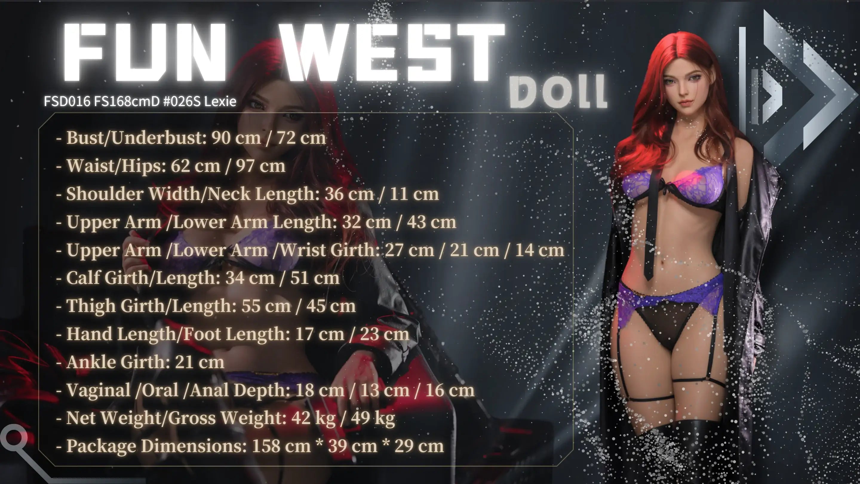 FunWest Doll 168 cm D Silicone - Asian Lexie - Frisky Business Adult Sex Toys Shop