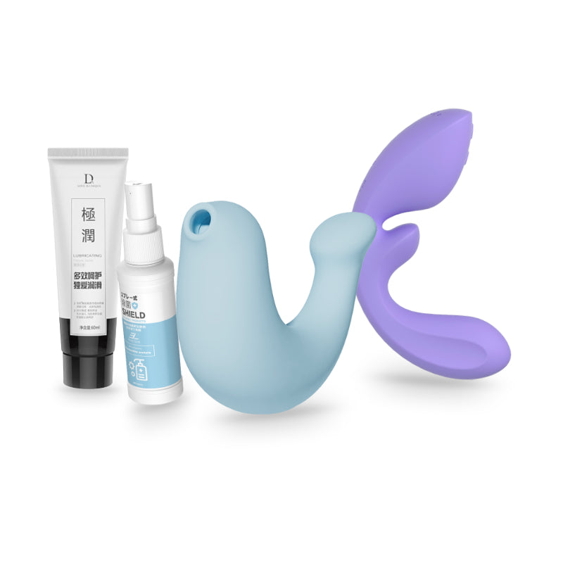 OSUGA Flow & G-Spa Pleasure Bundle — Cleaner & Lube Included