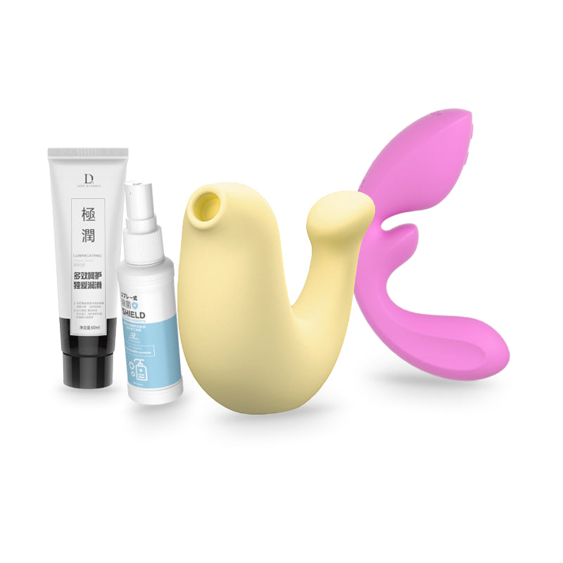 OSUGA Flow & G-Spa Pleasure Bundle — Cleaner & Lube Included
