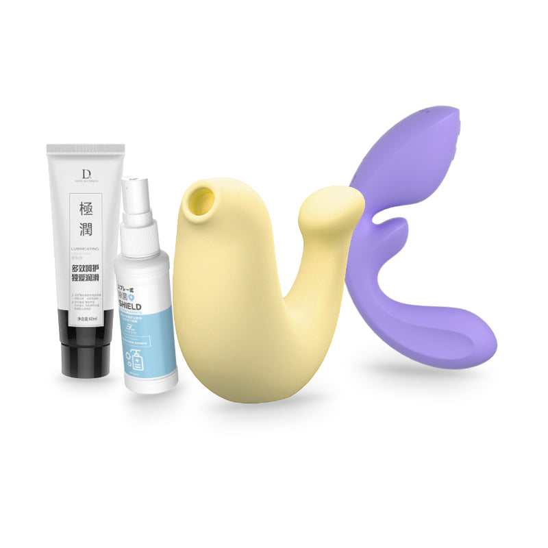 OSUGA Flow & G-Spa Pleasure Bundle — Cleaner & Lube Included