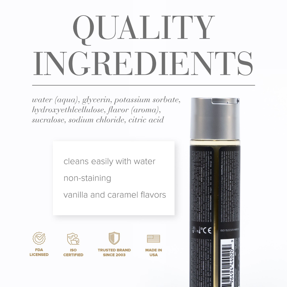 System Jo - Gelato Creme Brulee EDIBLE Water Based Lubricant 30ml