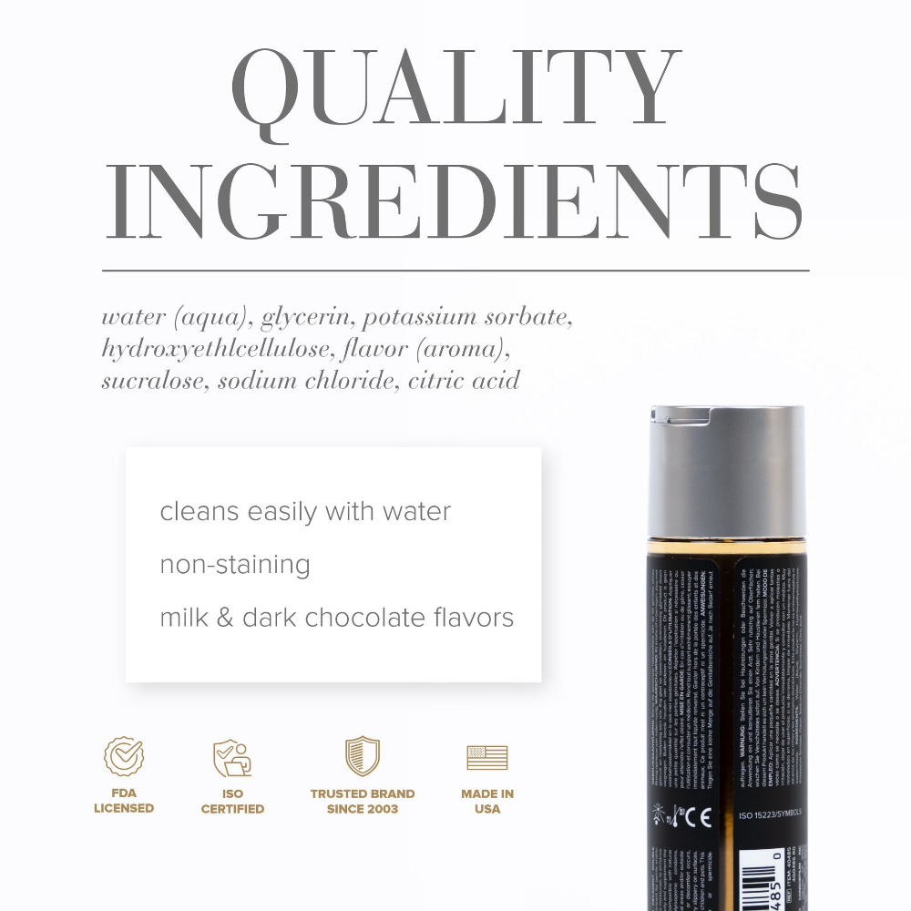 System Jo - Gelato Decadent Double Chocolate EDIBLE Water Based Lubricant 30ml