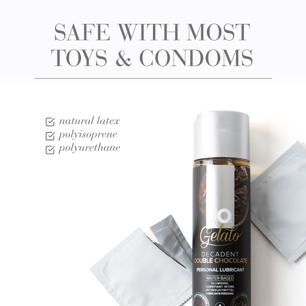 System Jo - Gelato Decadent Double Chocolate EDIBLE Water Based Lubricant 30ml