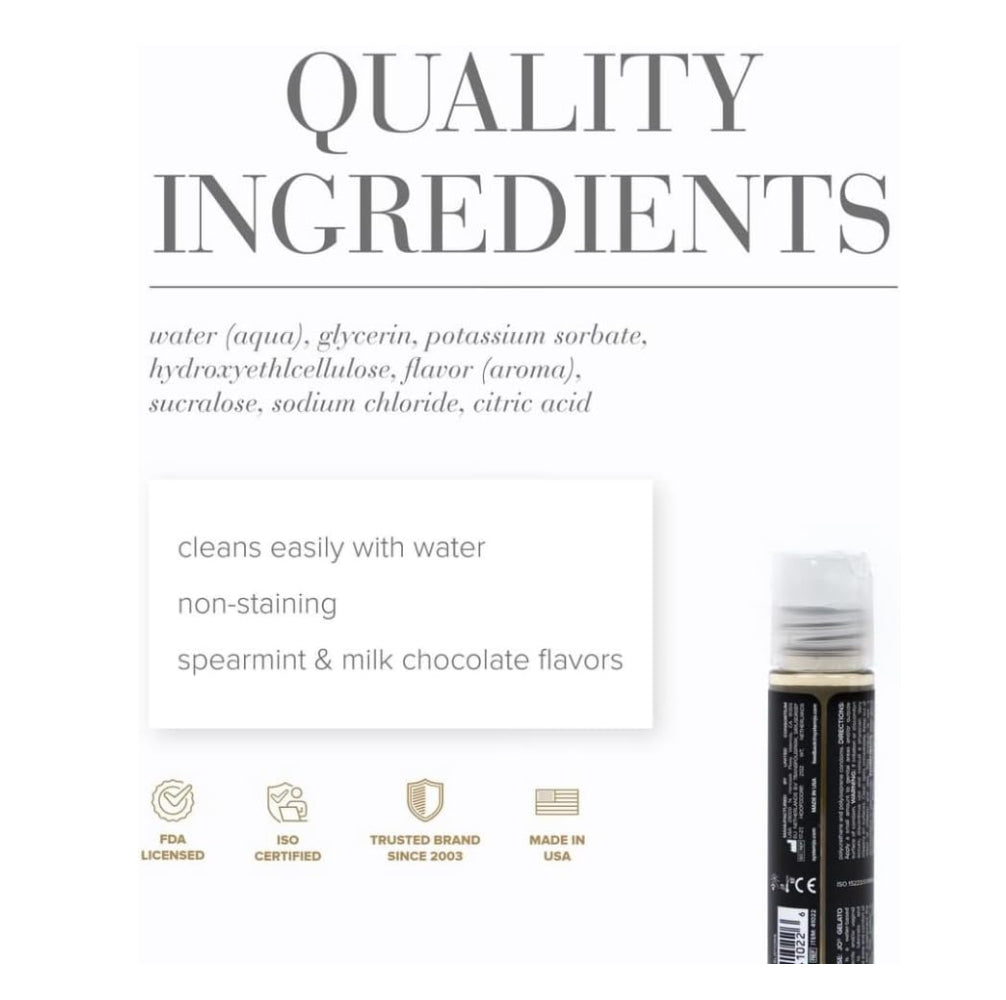 Product packaging with ingredients list and features on a white background
