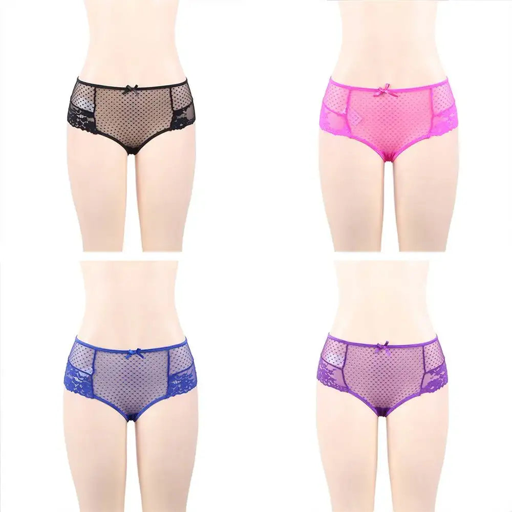 Panties - 4 in 1 Sexy High Waist Lace Strappy Panties - Frisky Business Adult Sex Toys Shop