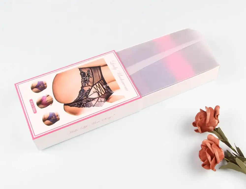 Panties - 4 in 1 Sexy High Waist Lace Strappy Panties - Frisky Business Adult Sex Toys Shop