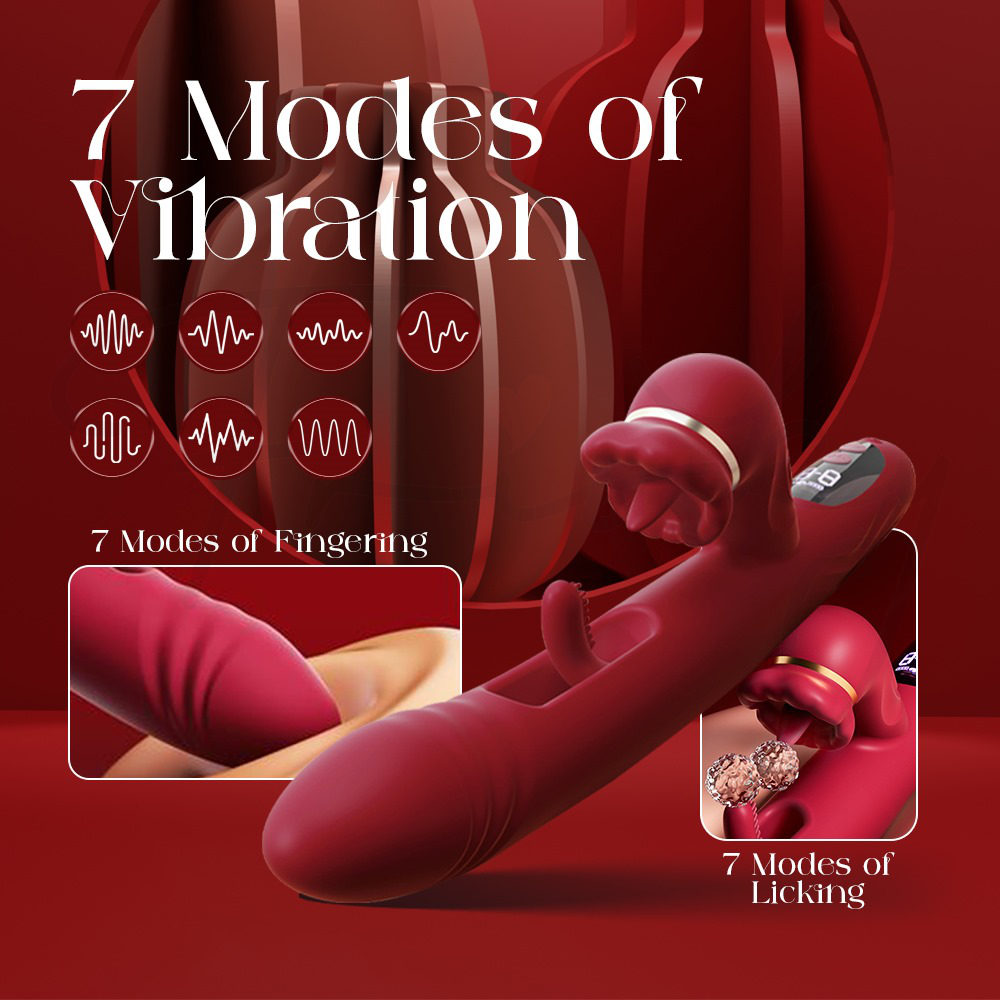 Wink N’Flick - Fingering G-Spot Clitoral Licking Simulation Vibrator
