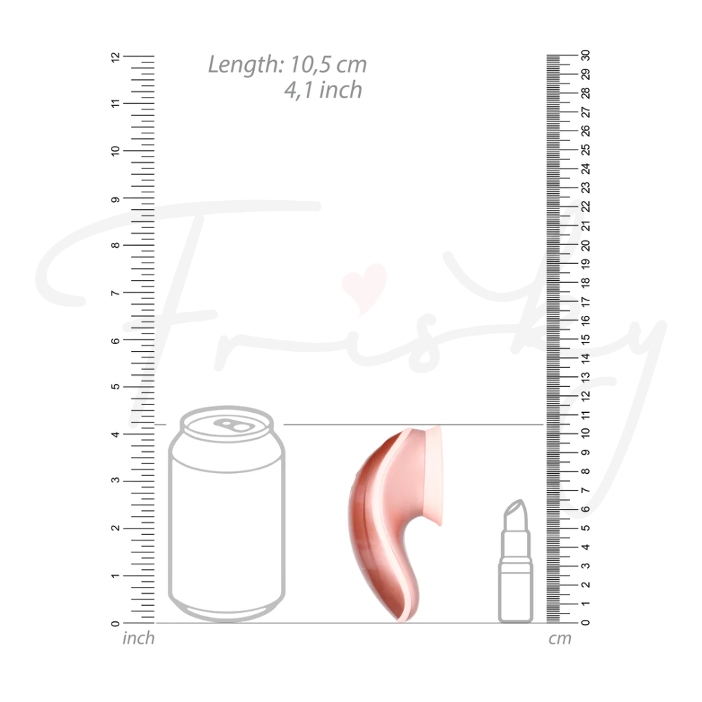 SHOTS - Twitch Handsfree Suction and Vibration Toy - Rose