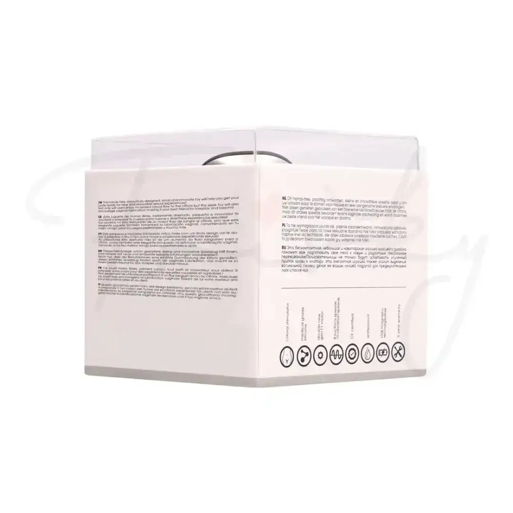 SHOTS Twitch Handsfree Suction and Vibration Toy Silver Sleek silver silicone design for modern and stylish adult toy aesthetics Singapore