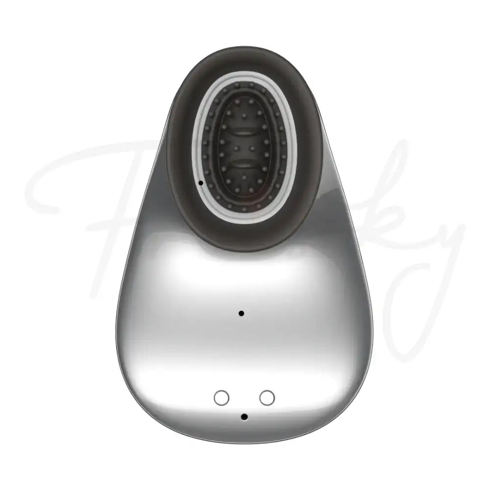 SHOTS Twitch Handsfree Suction and Vibration Toy Silver Multiple suction and vibration levels for targeted pleasure and varied sensations Singapore