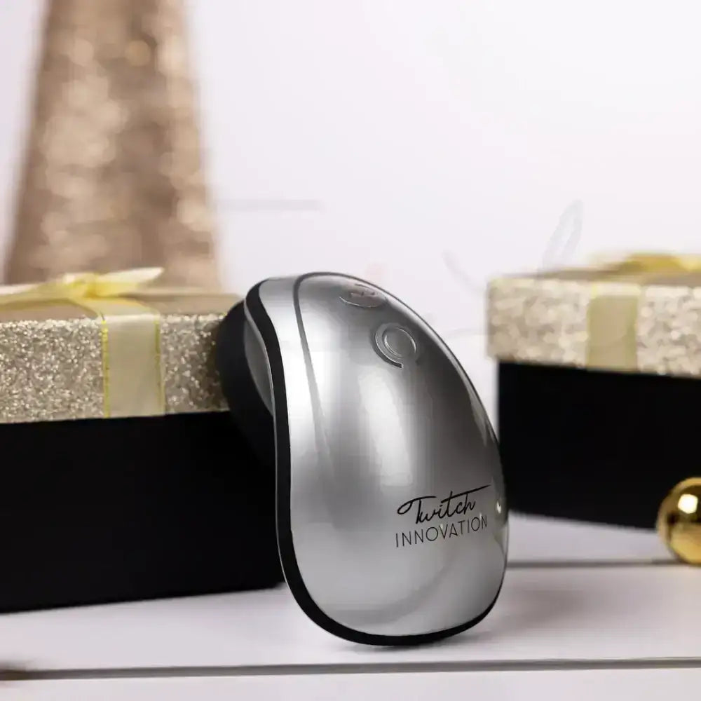 SHOTS Twitch Handsfree Suction and Vibration Toy Silver Perfect for handsfree stimulation, solo play, or enhancing couple intimate sessions Singapore