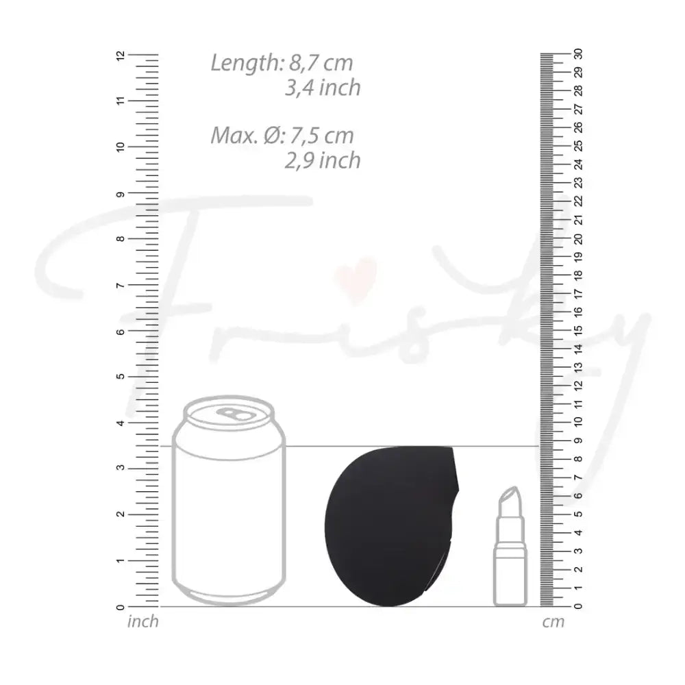 SHOTS Seductive Air Pulse Vibrator Black Quiet motor with smooth surface for discreet stimulation and enhanced sensations Singapore