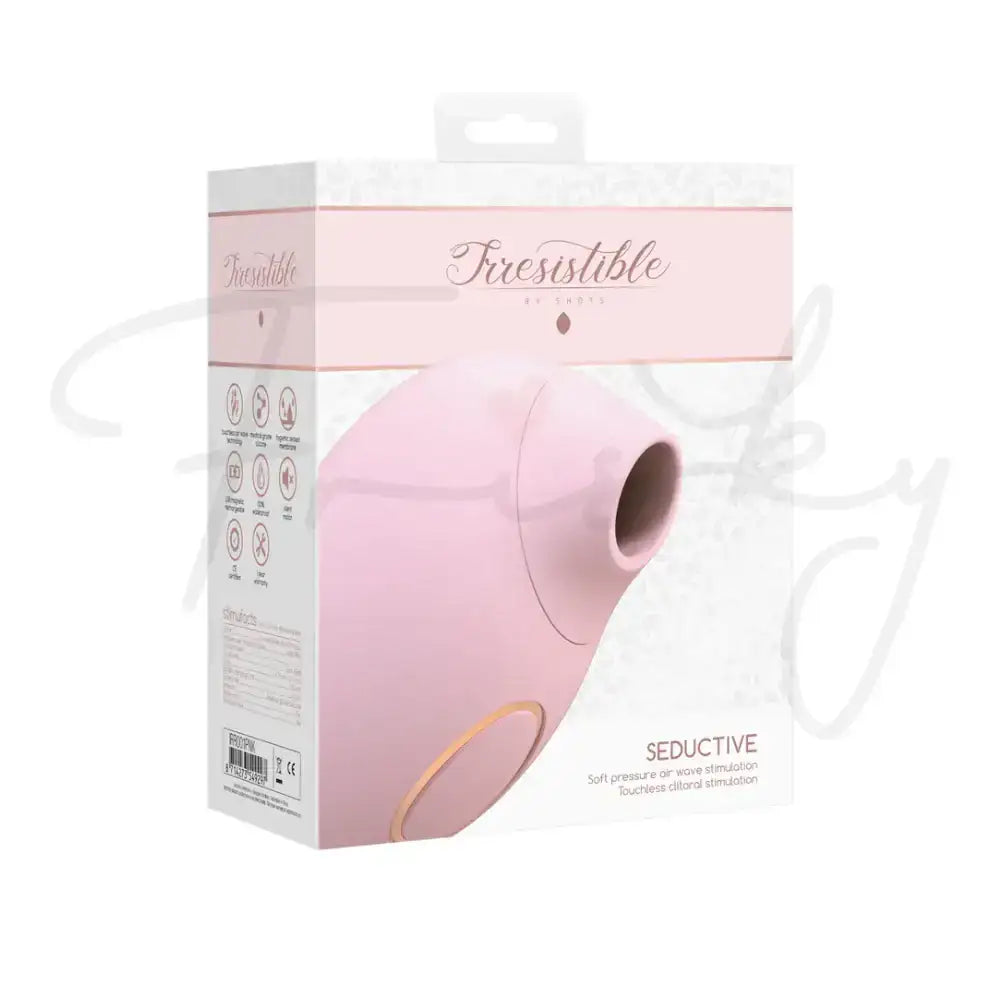 SHOTS Seductive Air Pulse Vibrator Pink Sleek pink silicone with ergonomic curves for modern and stylish adult toy aesthetics Singapore