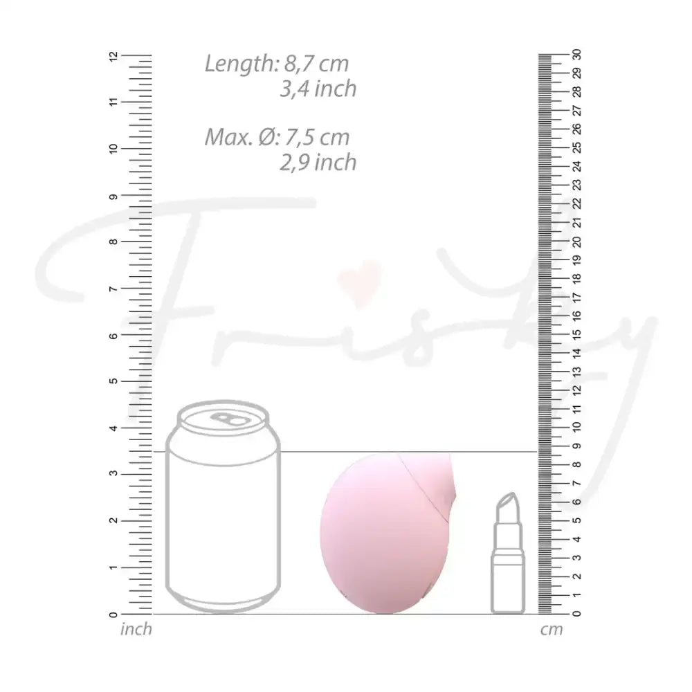 SHOTS Seductive Air Pulse Vibrator Pink Quiet motor with smooth surface for discreet stimulation and enhanced sensations Singapore