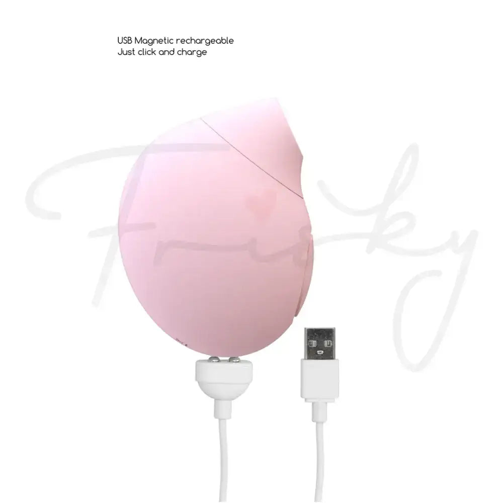 SHOTS Seductive Air Pulse Vibrator Pink Rechargeable adult toy with sleek pink finish for modern and stylish aesthetics Singapore
