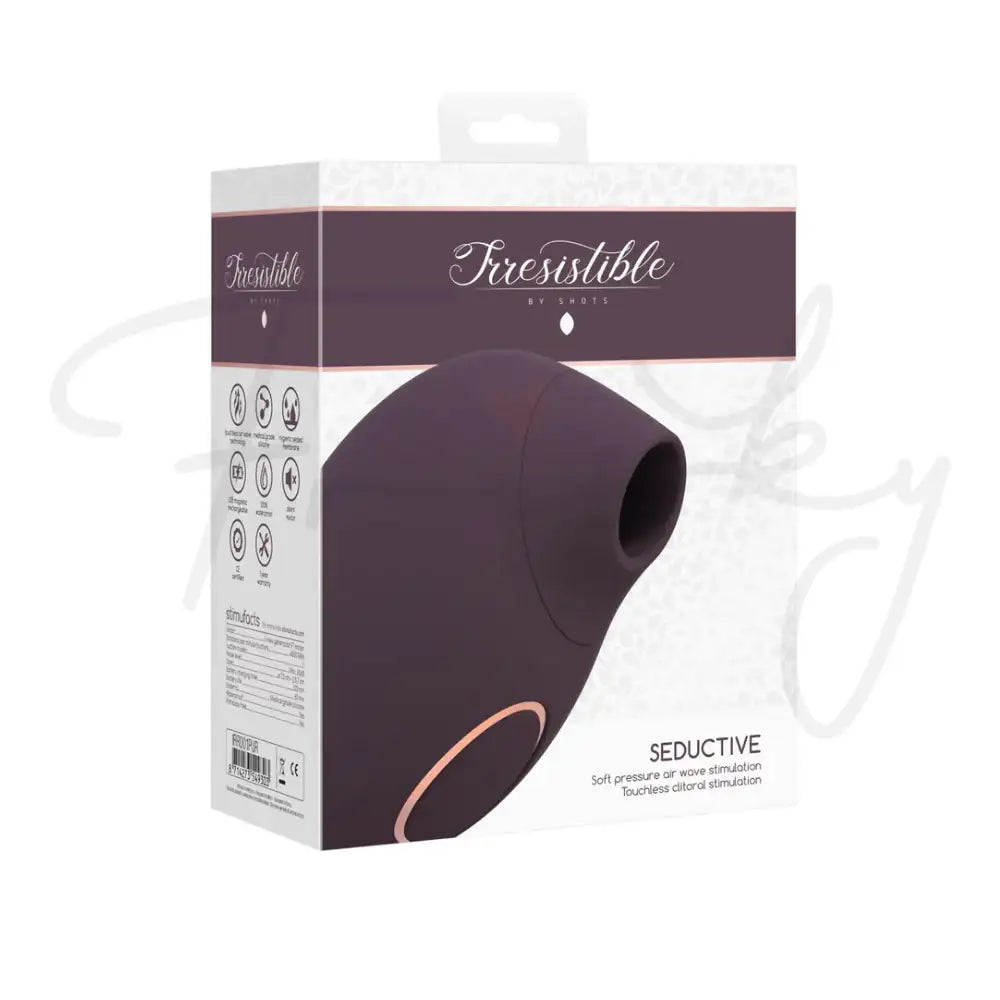 SHOTS Seductive Air Pulse Vibrator Purple Lightweight and ergonomic for comfortable handling during solo or shared intimate moments Singapore