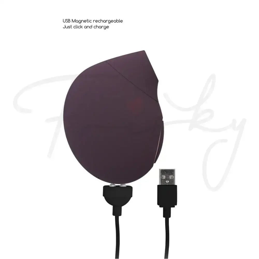 SHOTS Seductive Air Pulse Vibrator Purple Rechargeable adult toy with sleek purple finish for modern and stylish aesthetics Singapore