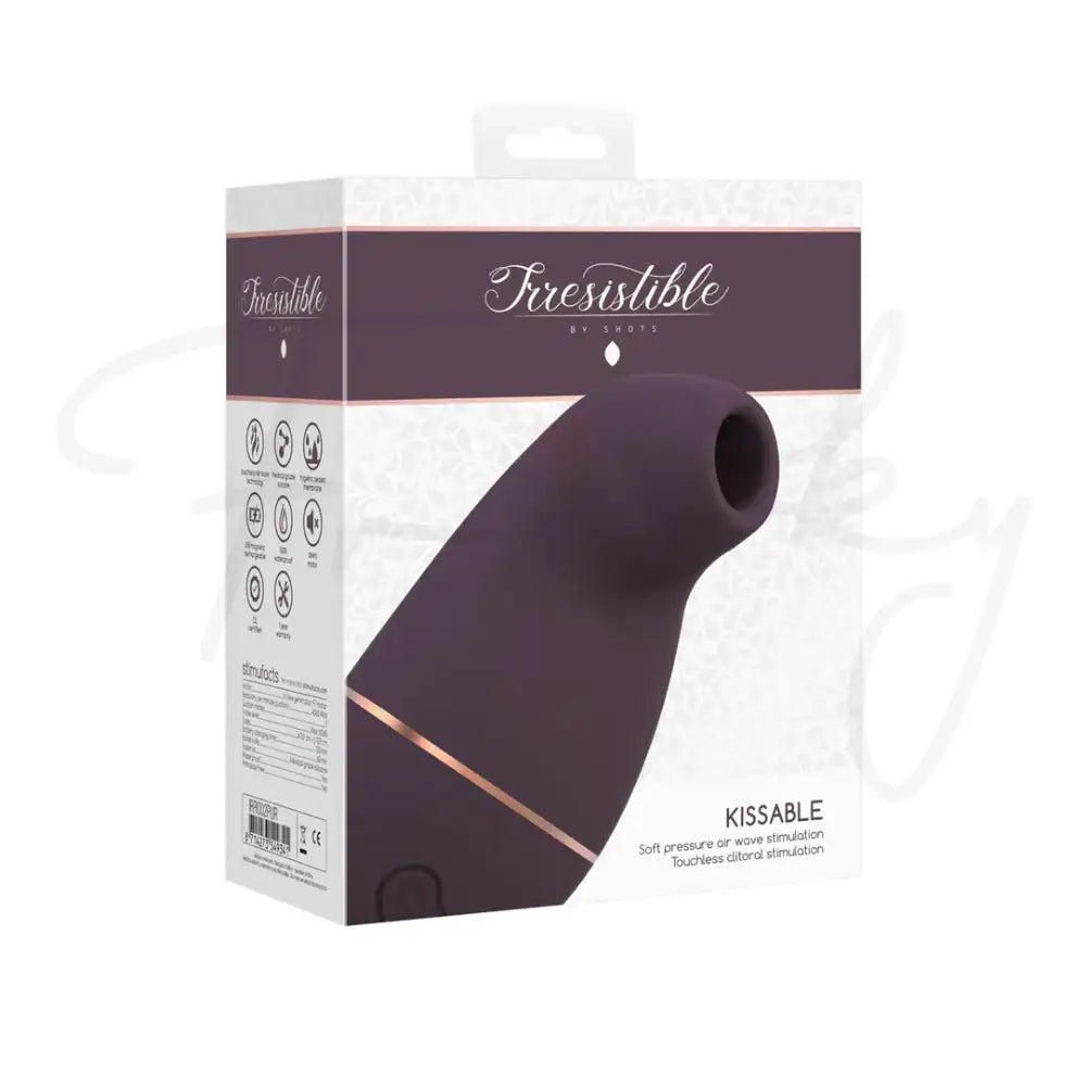 SHOTS Kissable Sucking Vibrator Purple Lightweight and ergonomic for easy handling during intimate moments Singapore