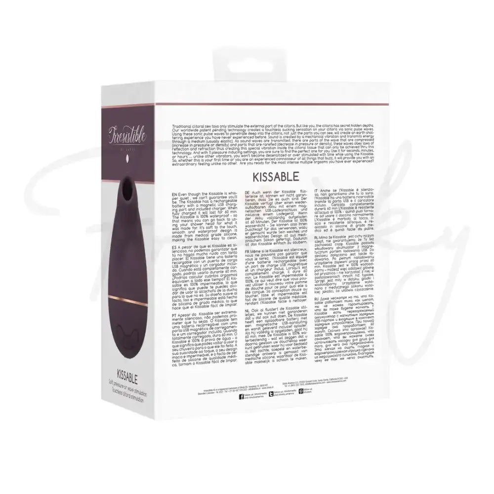 SHOTS Kissable Sucking Vibrator Purple Ideal for solo relaxation or adding excitement to couples’ play Singapore