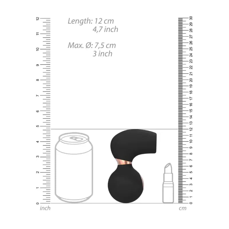 SHOTS - Invincible Air Pulse Vibrator - Black - Frisky Business Adult Sex Toys Shop