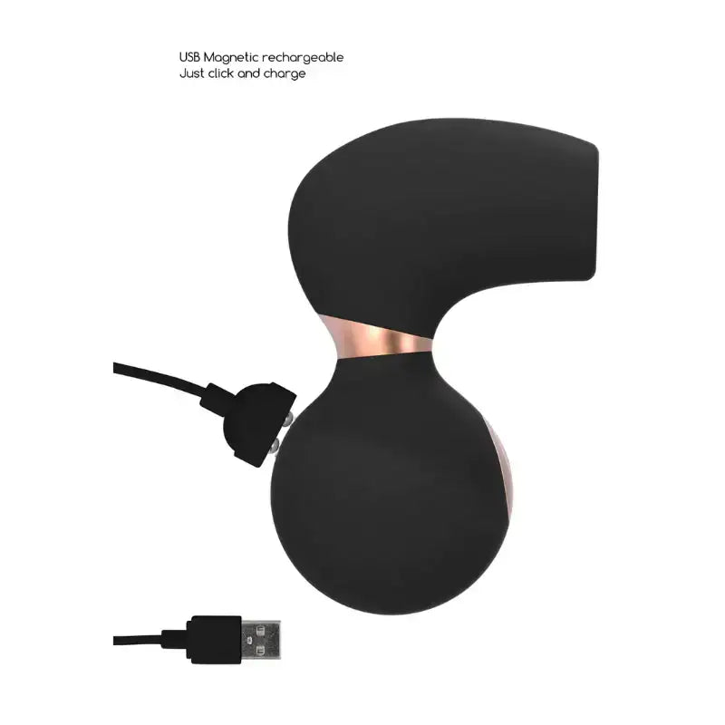 SHOTS - Invincible Air Pulse Vibrator - Black - Frisky Business Adult Sex Toys Shop