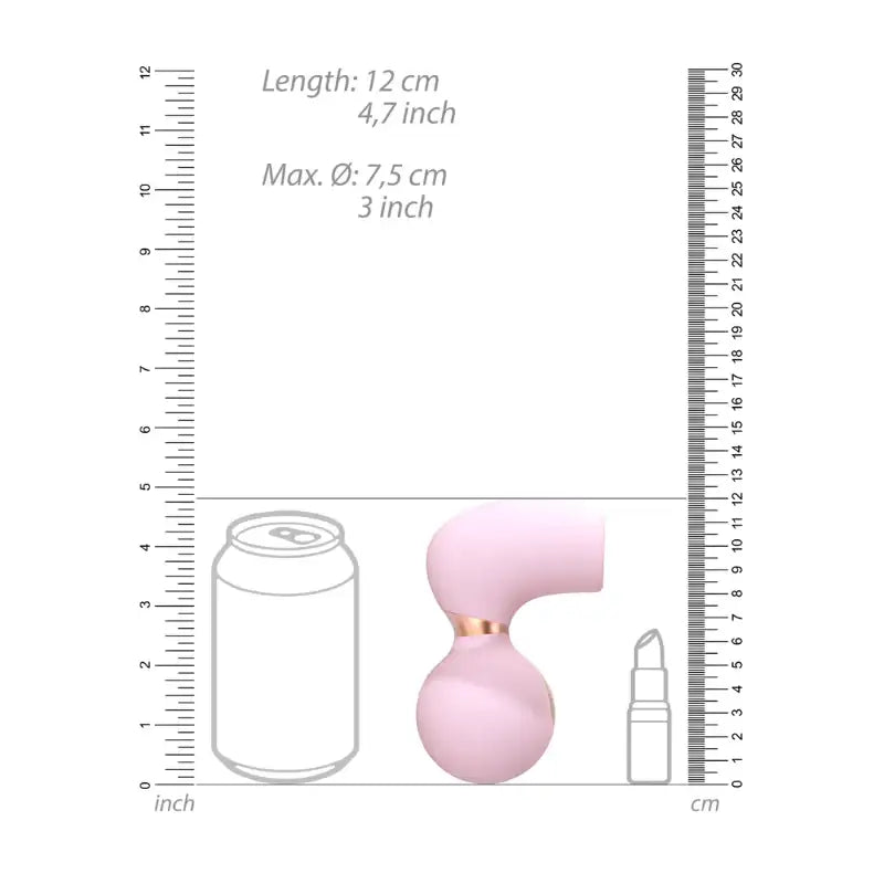 SHOTS Invincible Air Pulse Vibrator Pink Ideal for personal relaxation or enhancing shared couple intimate experiences Singapore