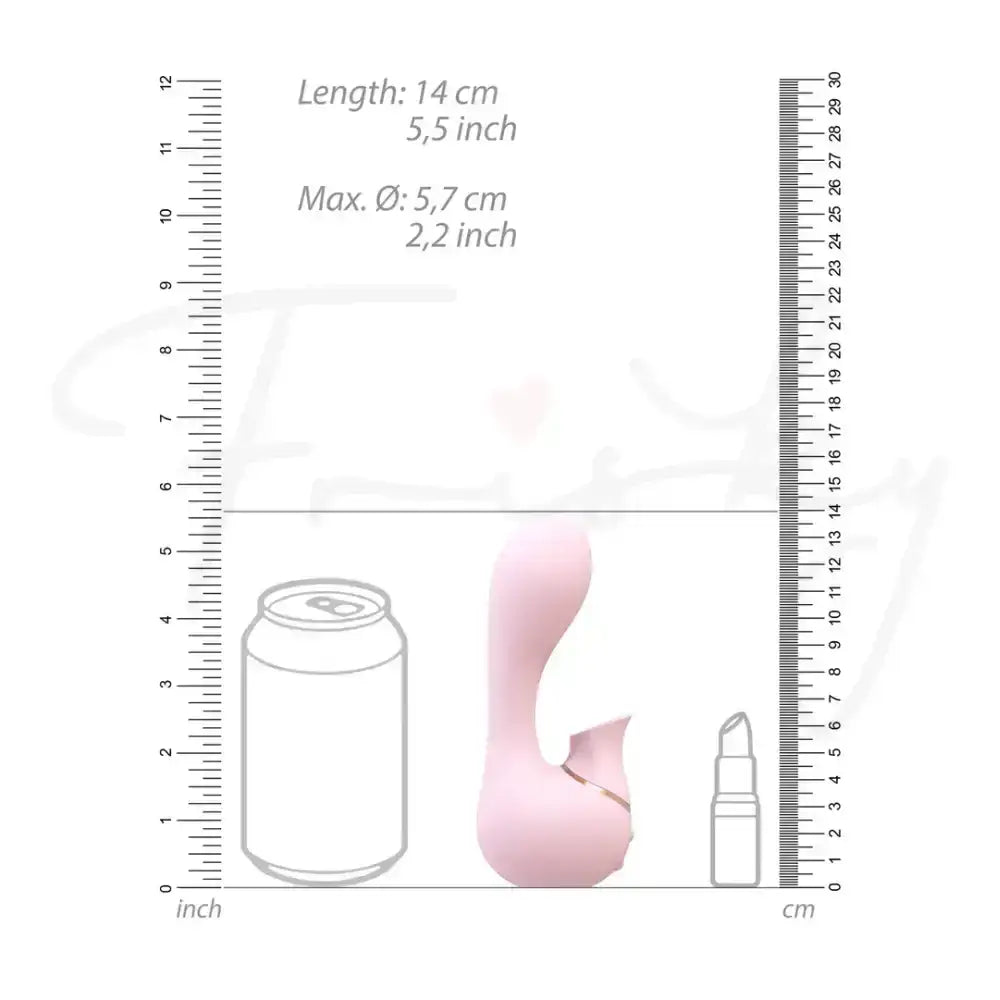 SHOTS Mythical Air Pulse Vibrator Pink Quiet motor with smooth texture for discreet adult enjoyment Singapore