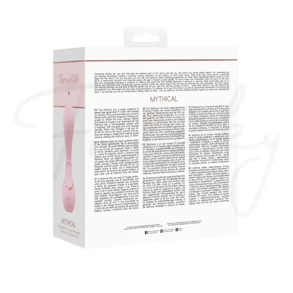 SHOTS Mythical Air Pulse Vibrator Pink Ideal for solo relaxation or enhancing shared couple play experiences Singapore