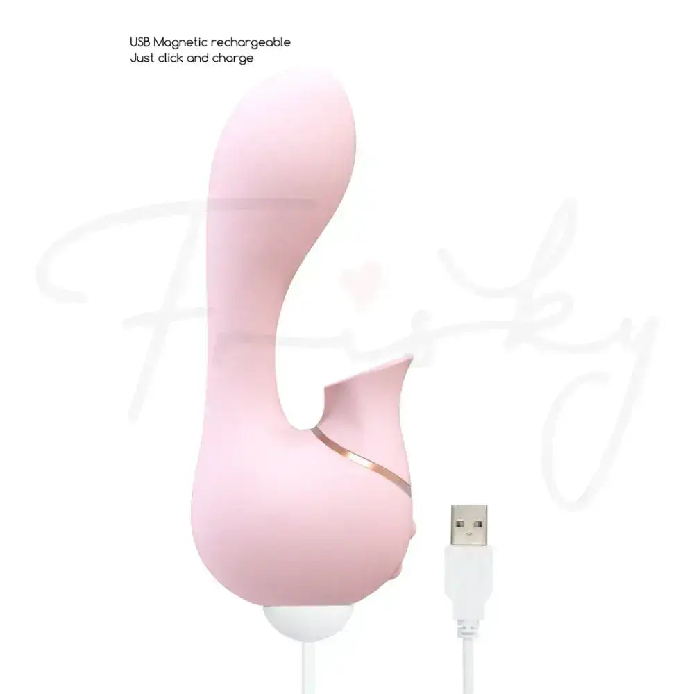 SHOTS Mythical Air Pulse Vibrator Pink Rechargeable intimate device with sleek pink finish for modern aesthetics Singapore