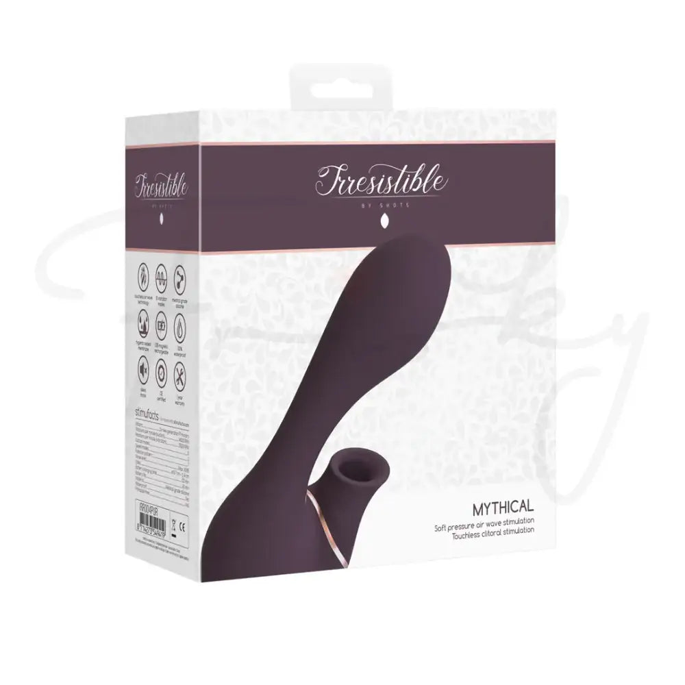 SHOTS Mythical Air Pulse Vibrator Purple Lightweight and ergonomic for easy handling during intimate moments Singapore