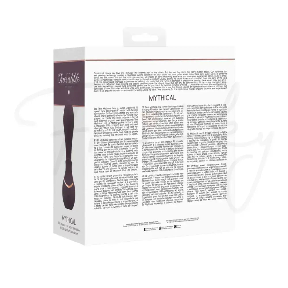 SHOTS Mythical Air Pulse Vibrator Purple Ideal for solo relaxation or enhancing shared couple play experiences Singapore