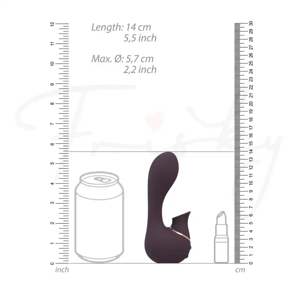 SHOTS Mythical Air Pulse Vibrator Purple Quiet motor for discreet stimulation with smooth tactile surface Singapore
