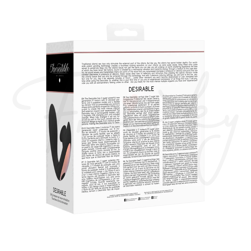 SHOTS - Desirable Bendable Air Pulse Vibrator - Black