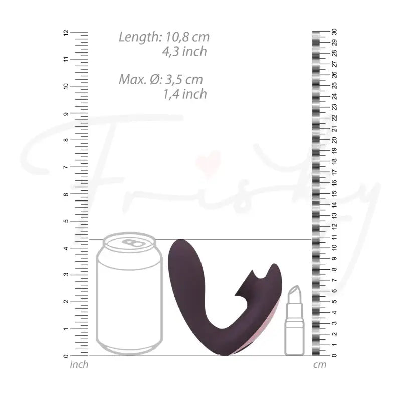 SHOTS Desirable Bendable Air Pulse Vibrator Purple Quiet motor with smooth surface for discreet and enhanced intimate stimulation Singapore