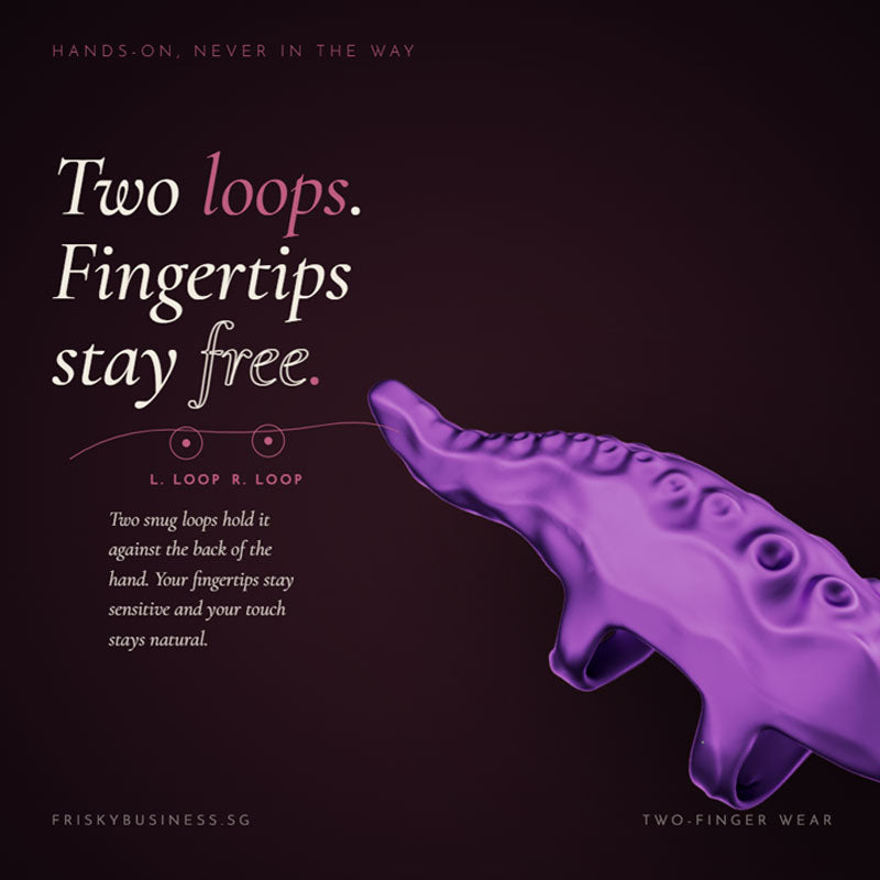 Inkling Textured Finger Vibrator
