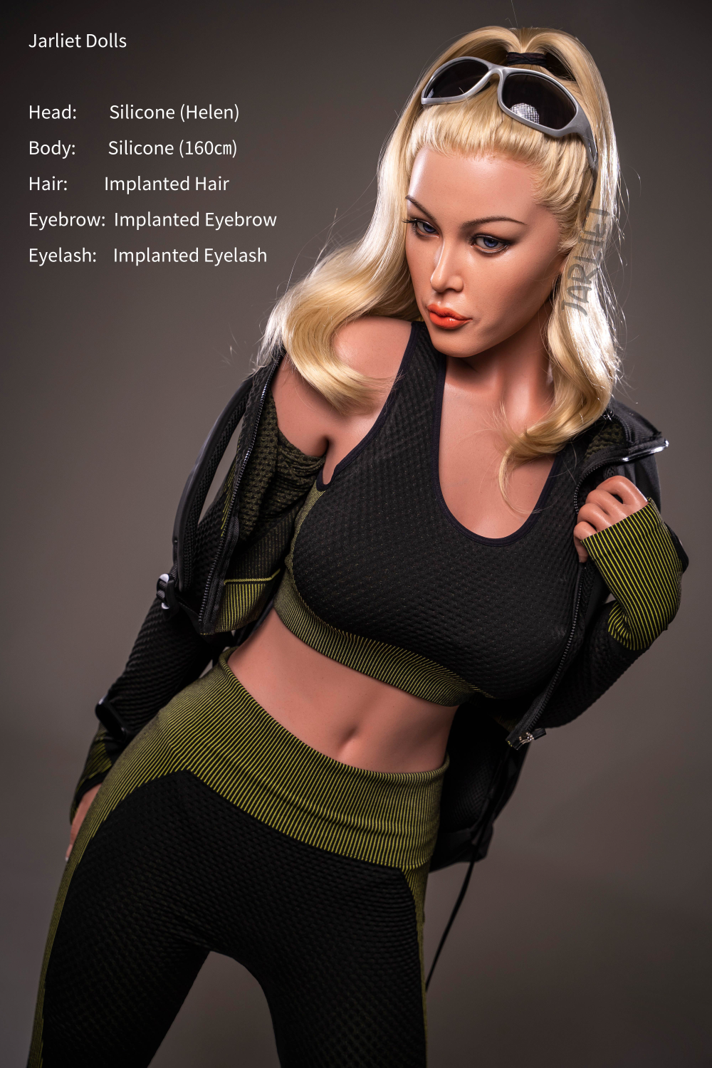 Jarliet Doll 160 cm C Silicone - Helen with detailed features on a hiking outfit.