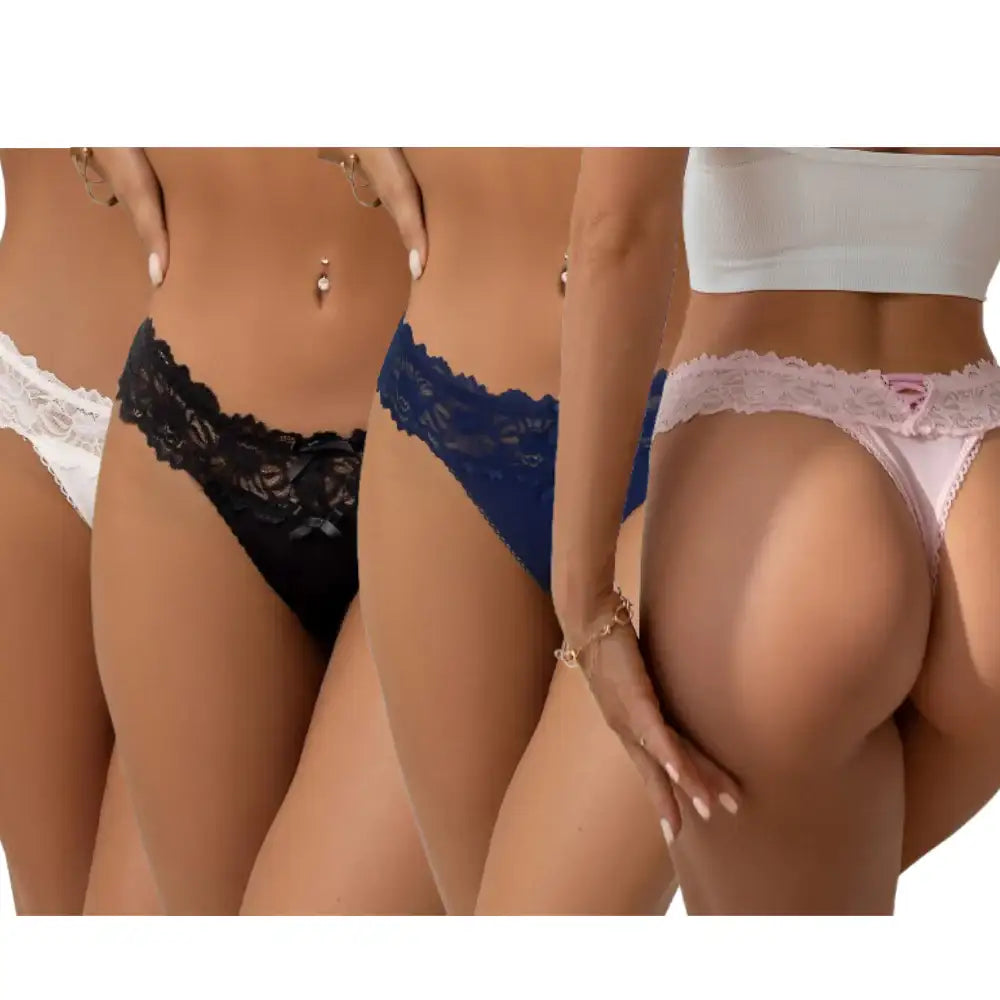 Pink Lace Temptation Panty - Frisky Business Adult Sex Toys Shop