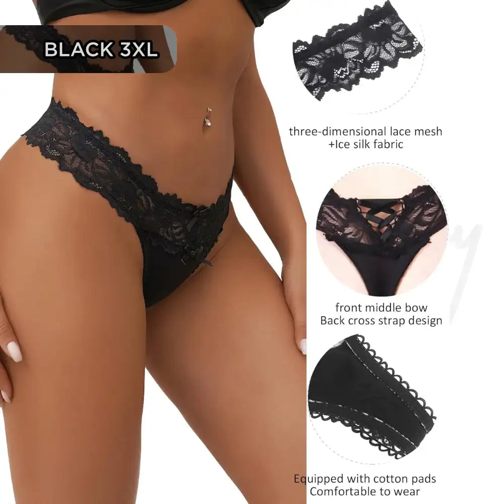 Pink Lace Temptation Panty - Frisky Business Adult Sex Toys Shop
