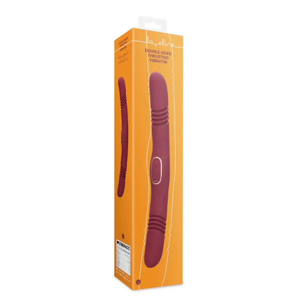 SHOTS Double-Sided Thrusting Vibrator Merlot Grape high-performance thrusting vibrator with powerful vibration motors for immersive adult use Singapore