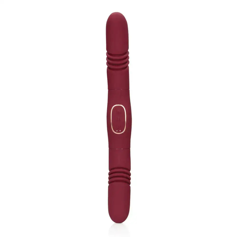 SHOTS Double-Sided Thrusting Vibrator Merlot Grape USB rechargeable with long-lasting battery for uninterrupted solo or partnered sessions Singapore